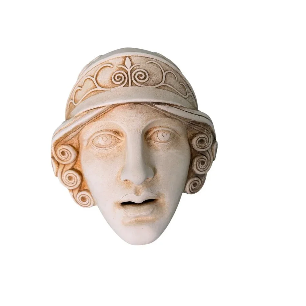 Goddess Athena Mask - Ancient Greek Theatre Casting Stone Material Large